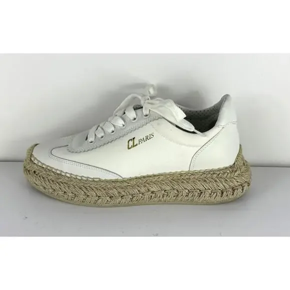 Christian Louboutin Women’s Espasneak Espadrille Sneakers White EU 37 US 7 - Picture 4 of 10
